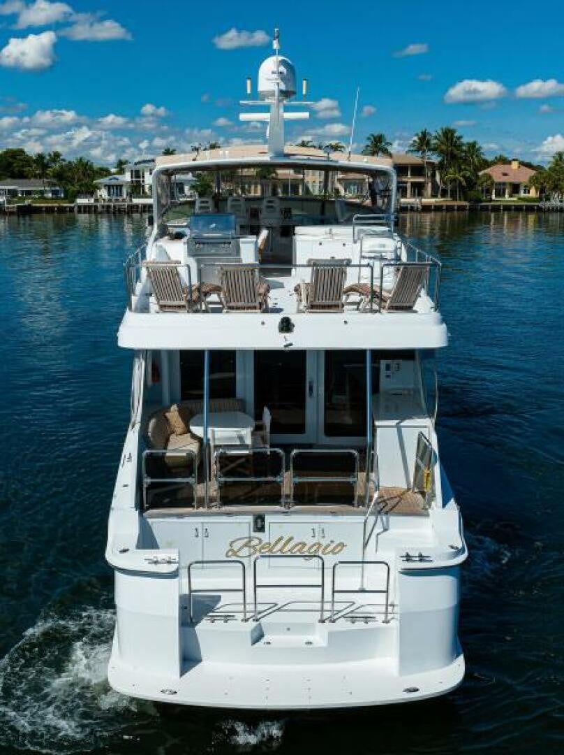 a boat on the water aboard BELLAGIO Yacht for Sale