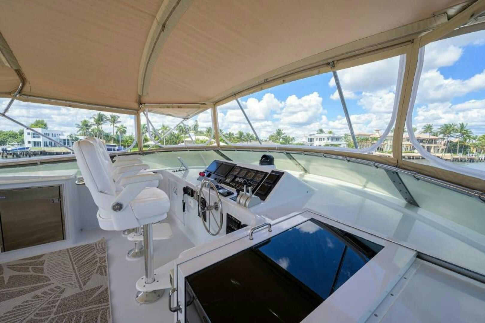 inside of a car aboard BELLAGIO Yacht for Sale