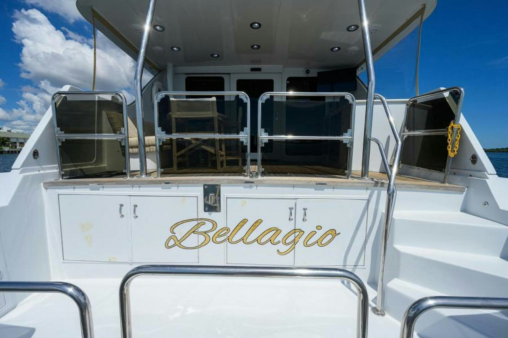 the front of a boat aboard BELLAGIO Yacht for Sale