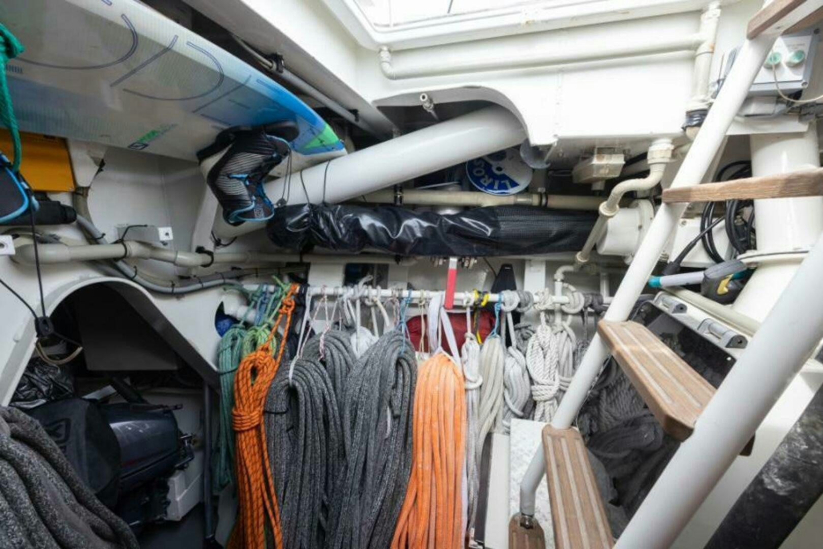 a room with a bunch of tools aboard ANTARES Yacht for Sale