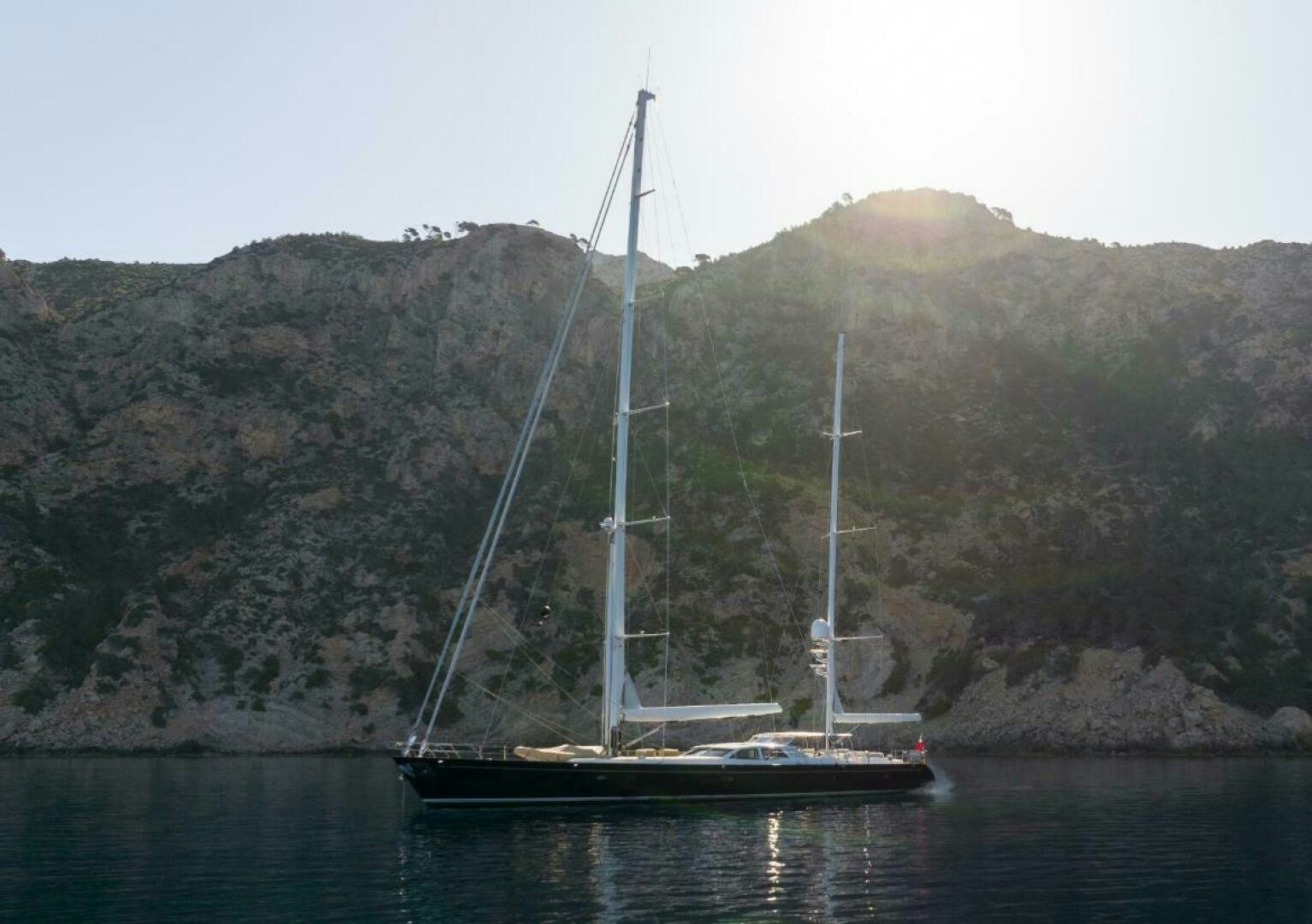 a sailboat on the water aboard ANTARES Yacht for Sale