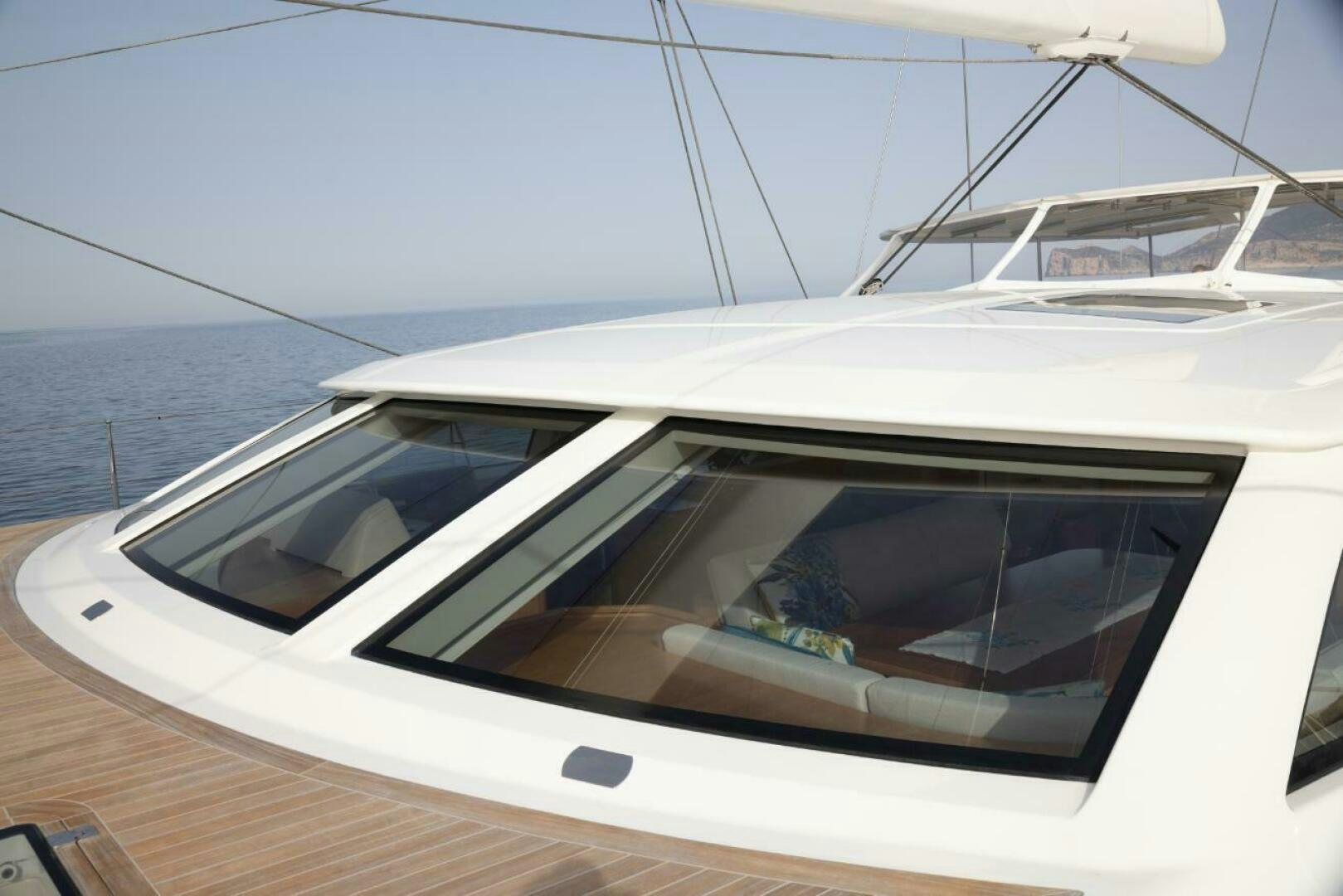 the inside of a boat aboard ANTARES Yacht for Sale
