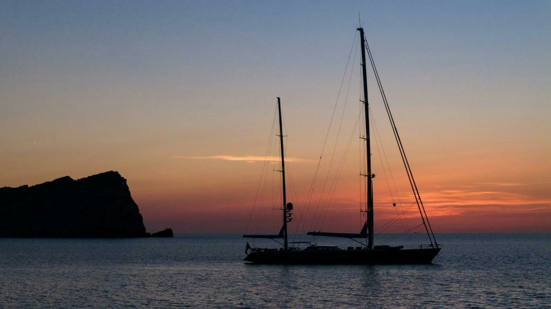 a couple of sailboats in the water aboard ANTARES Yacht for Sale