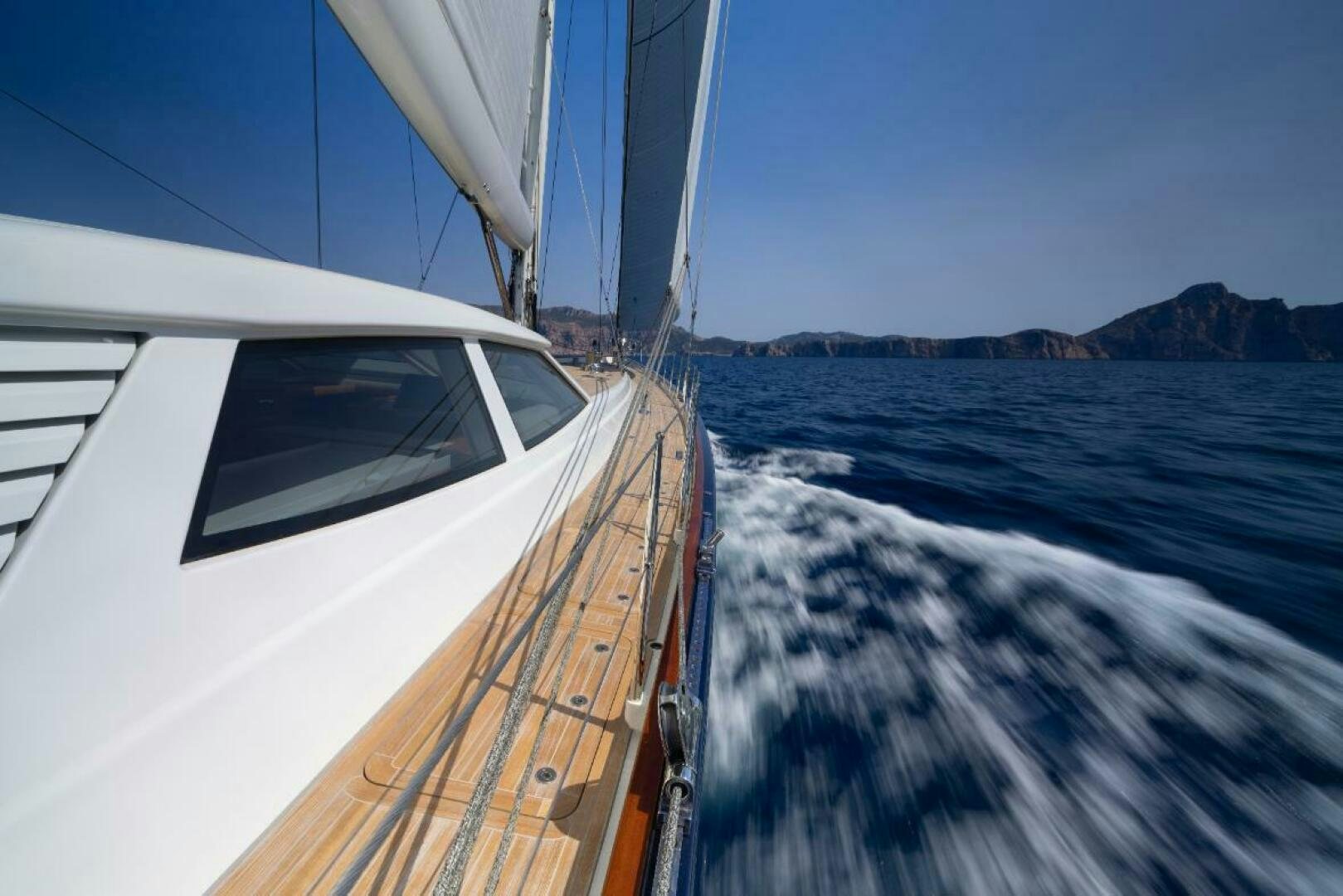 a boat on the water aboard ANTARES Yacht for Sale