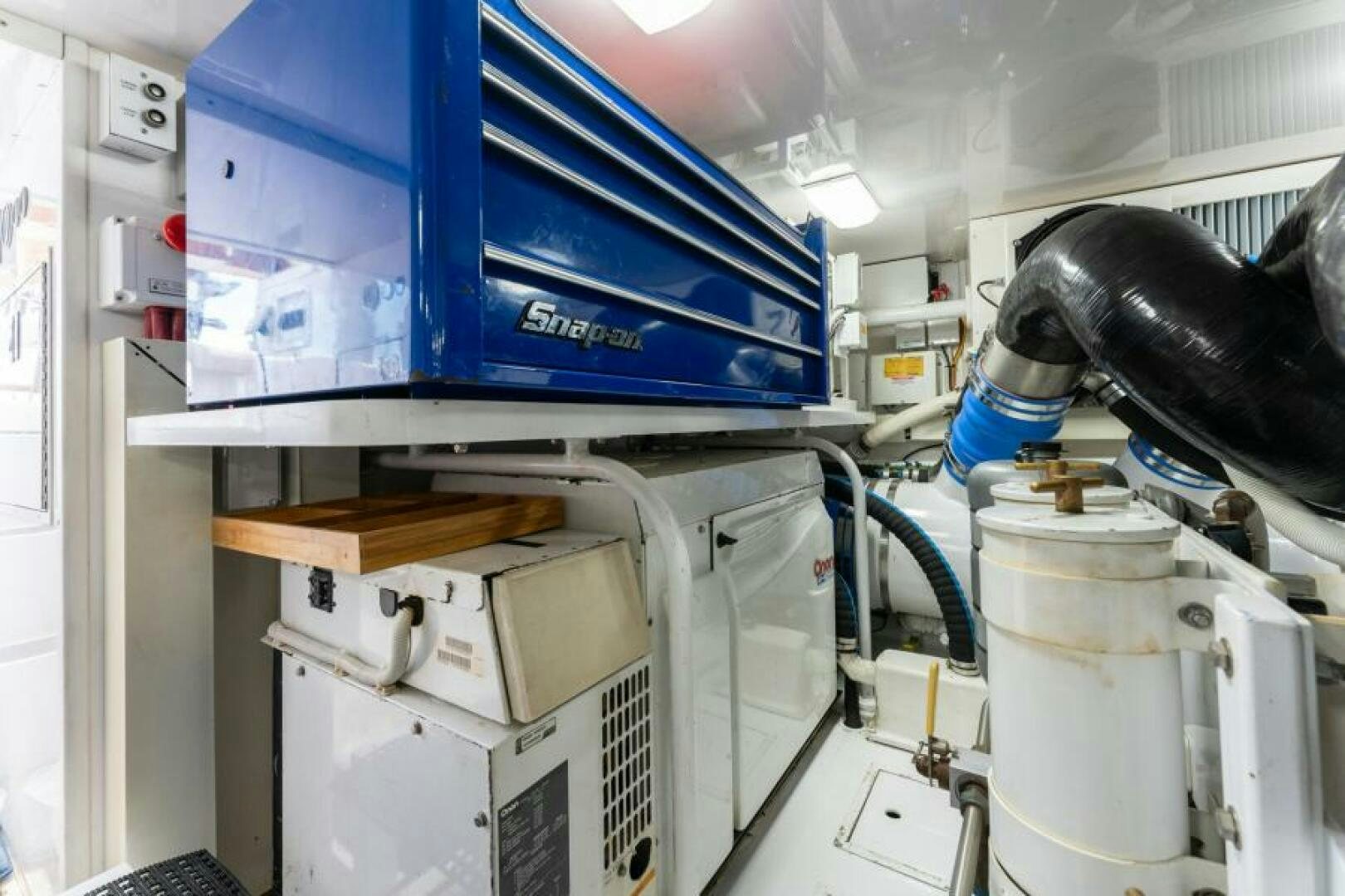 a machine in a room aboard SALT STRUK Yacht for Sale