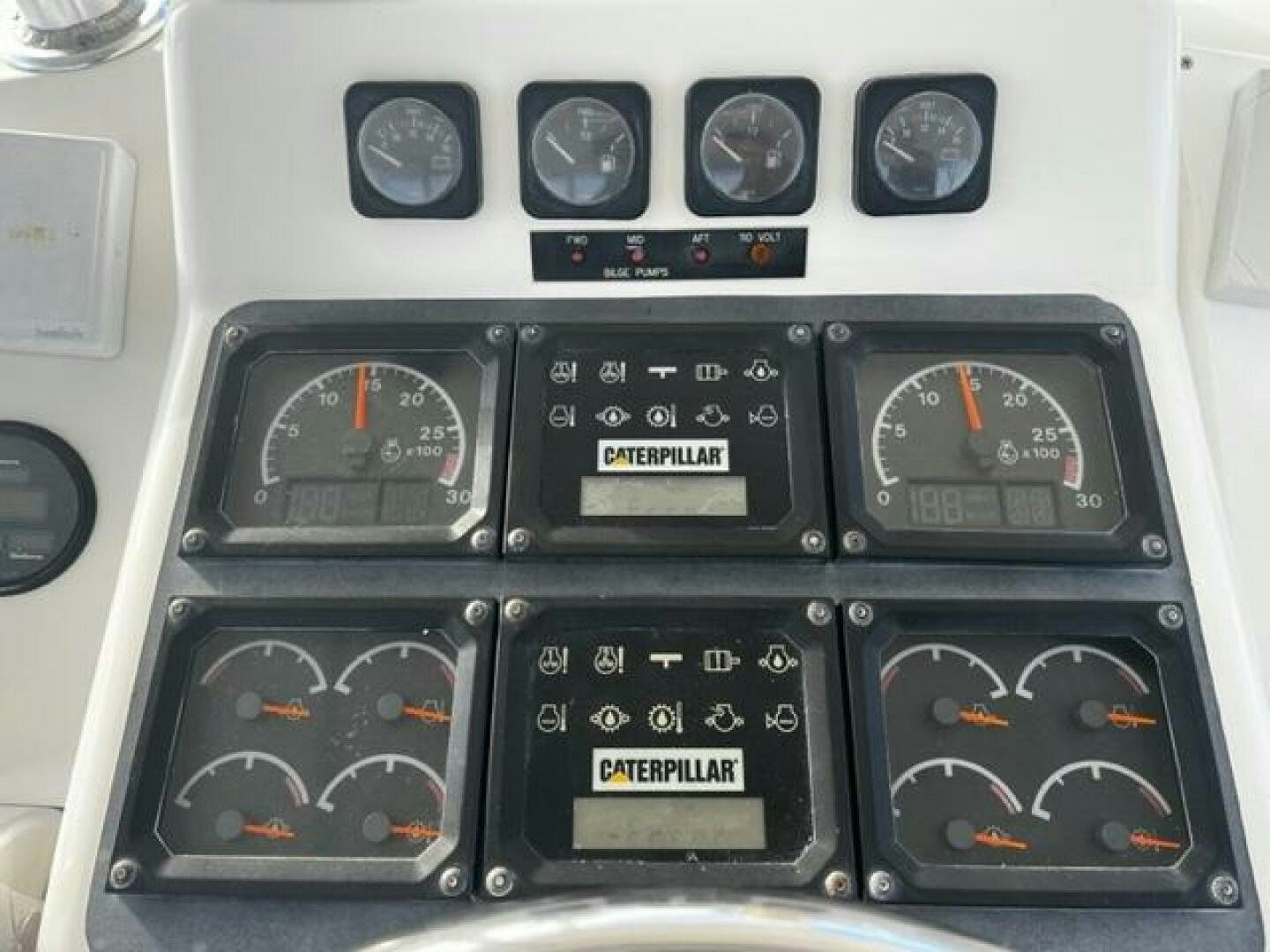 the dashboard of a car aboard GREAT WHITE Yacht for Sale