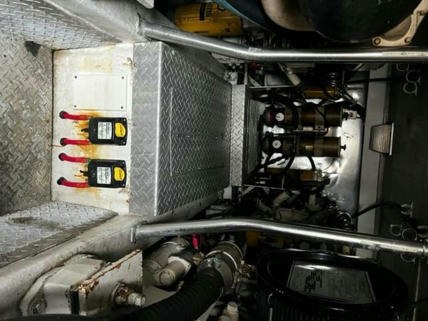 a machine with wires aboard GREAT WHITE Yacht for Sale