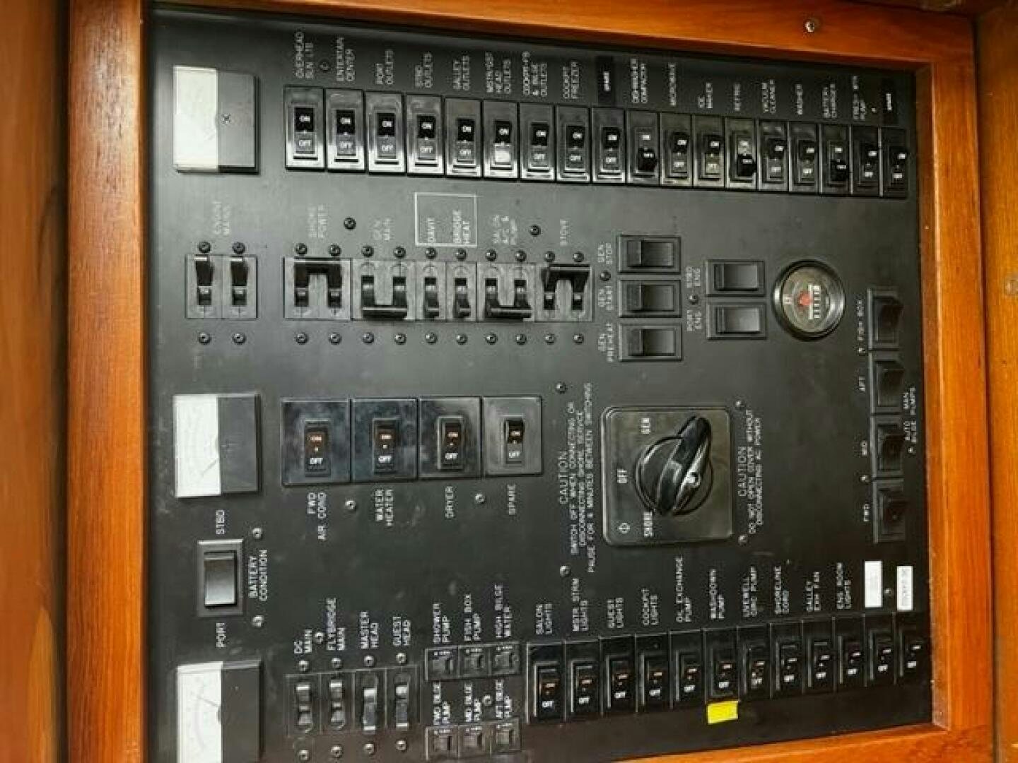 a computer with a keyboard aboard GREAT WHITE Yacht for Sale