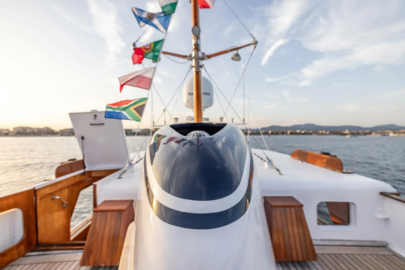 a boat on the water aboard SISSI Yacht for Sale