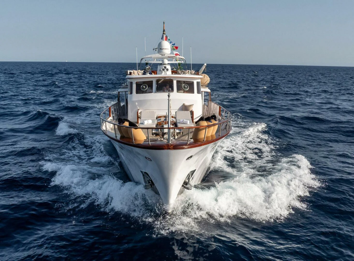 a boat on the water aboard SISSI Yacht for Sale
