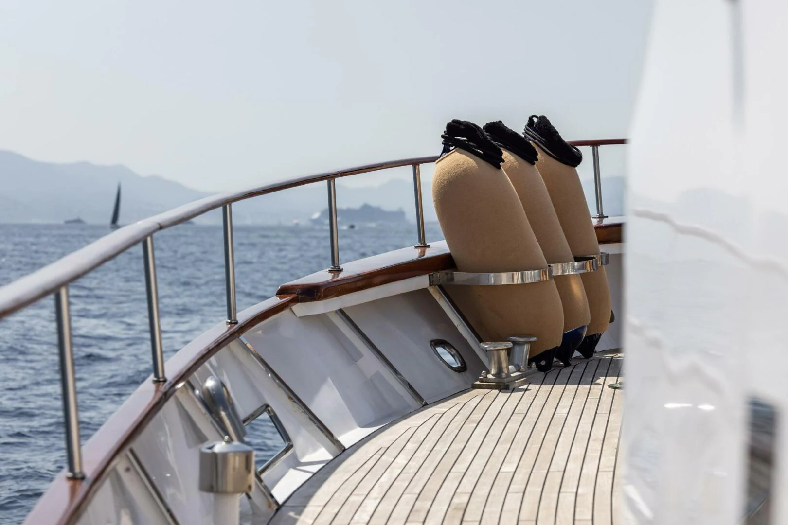 a person sitting on a boat aboard SISSI Yacht for Sale