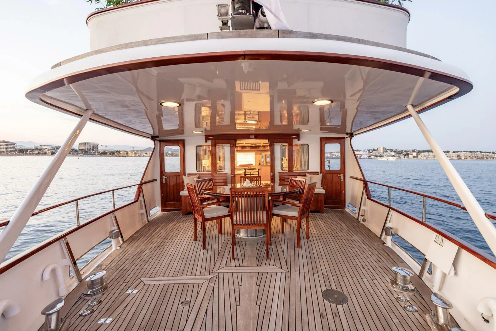 a boat on the water aboard SISSI Yacht for Sale