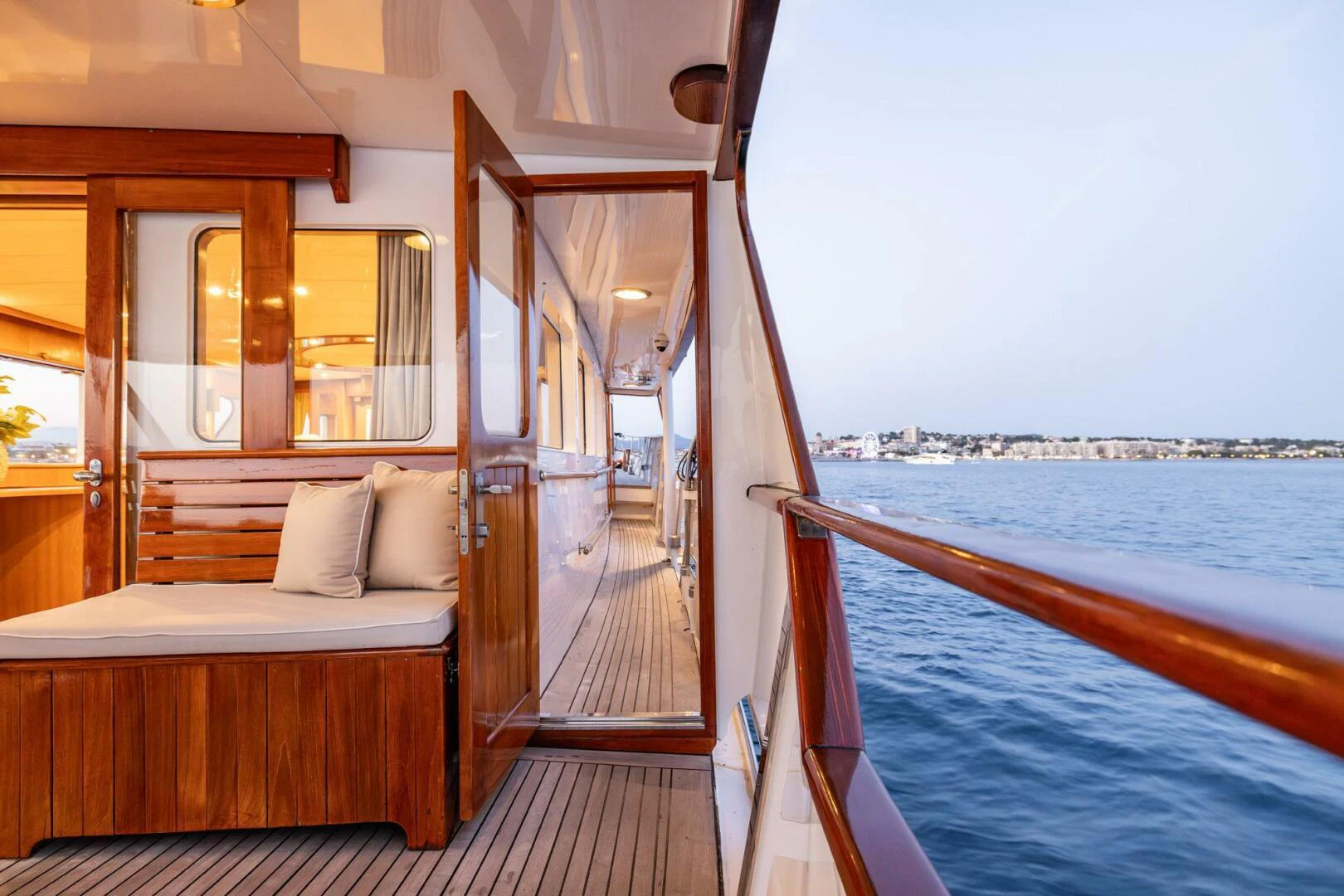 a boat on the water aboard SISSI Yacht for Sale