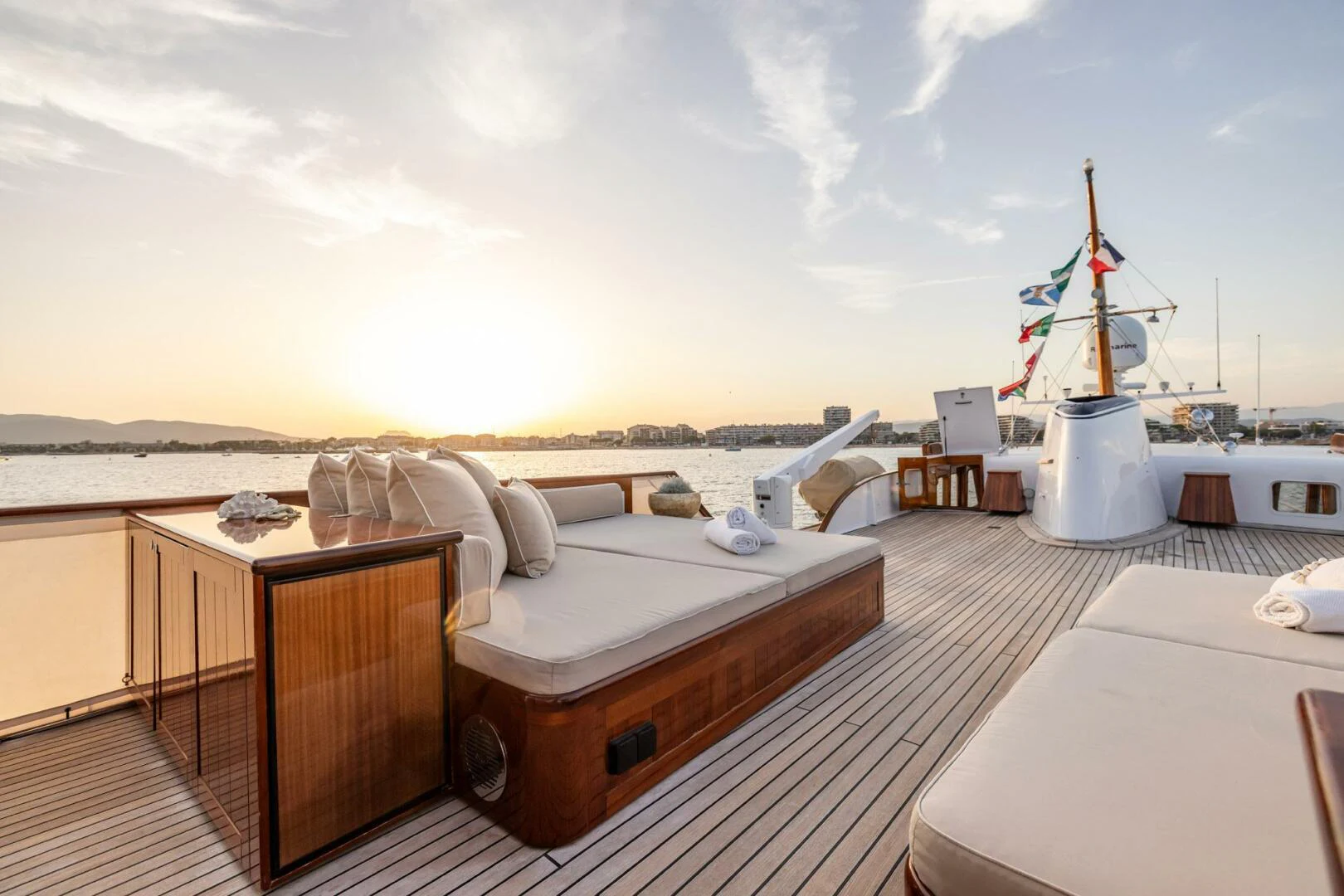 a boat on the water aboard SISSI Yacht for Sale