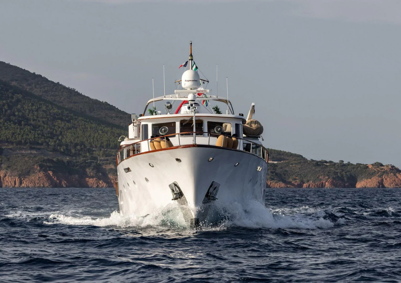a boat on the water aboard SISSI Yacht for Sale