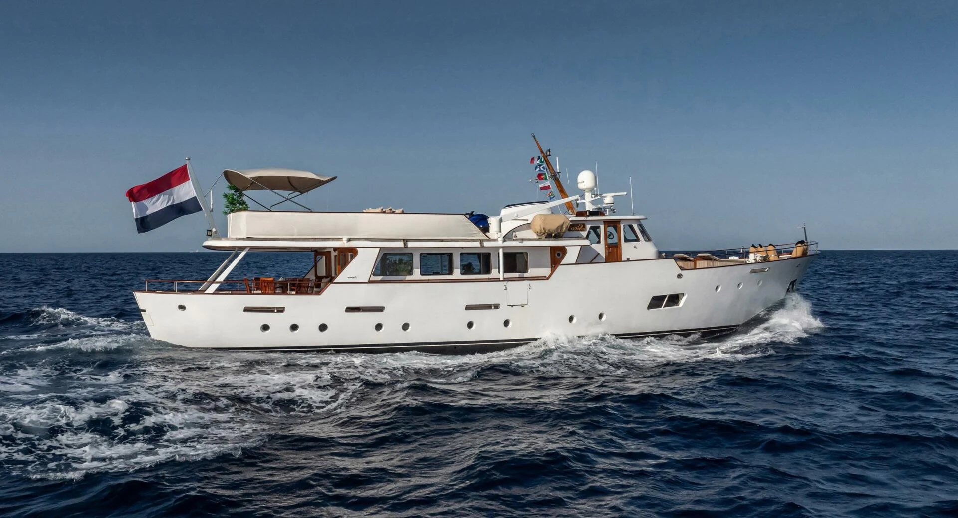 a boat on the water aboard SISSI Yacht for Sale