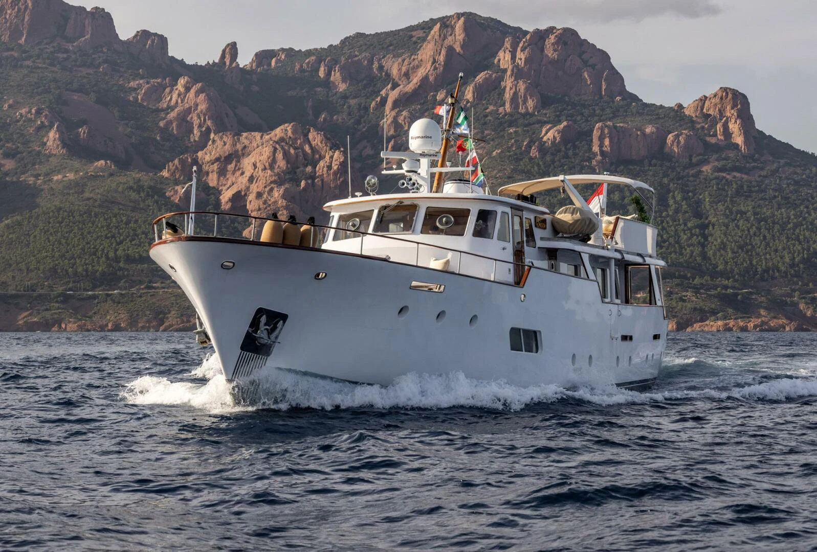 a boat on the water aboard SISSI Yacht for Sale