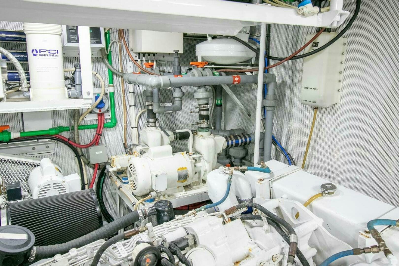 a white machine with wires aboard CHAIRMAN  Yacht for Sale