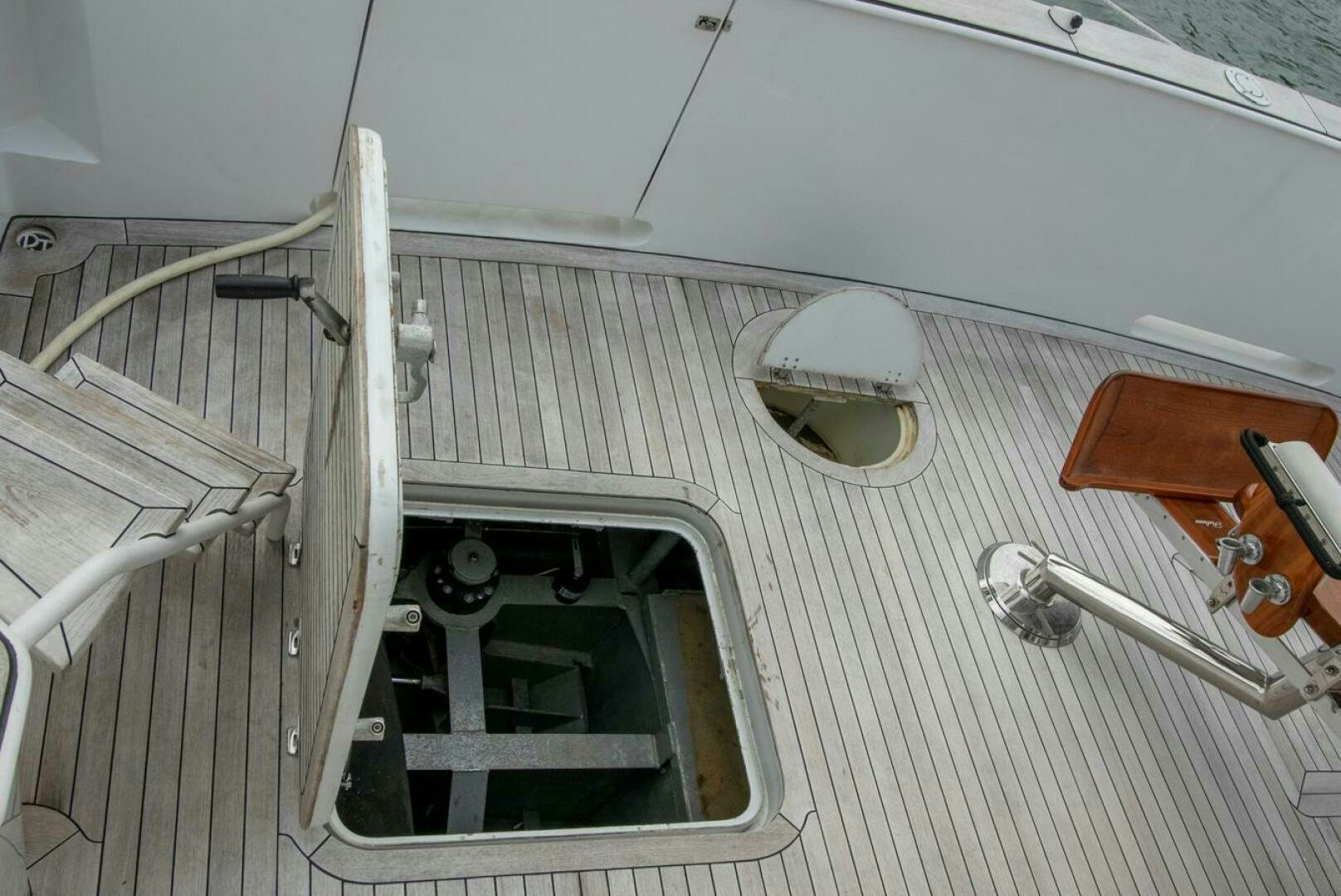 a car with a door open aboard CHAIRMAN  Yacht for Sale