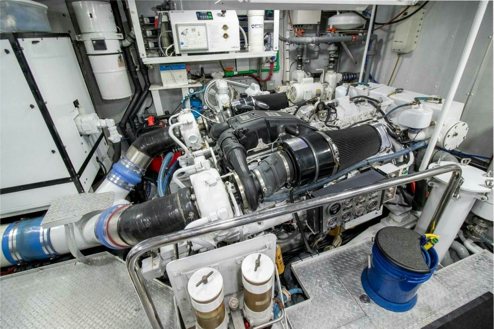 a close-up of a machine aboard CHAIRMAN  Yacht for Sale