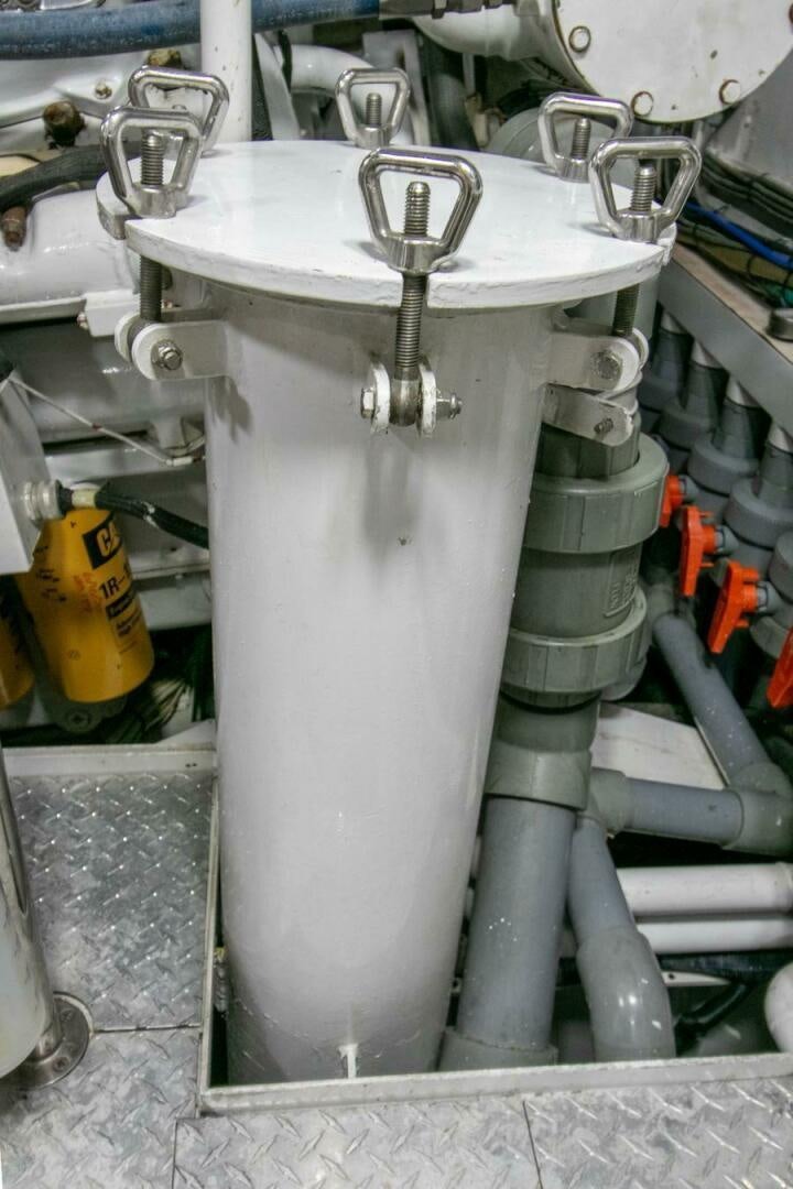 a close-up of a water tank aboard CHAIRMAN  Yacht for Sale