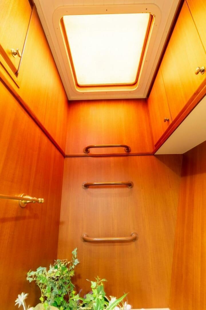 a door with a handle aboard CHAIRMAN  Yacht for Sale