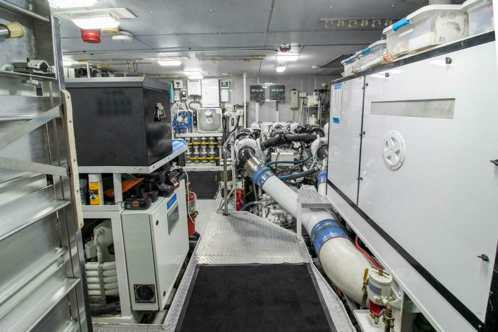 a room with machines and equipment aboard CHAIRMAN  Yacht for Sale