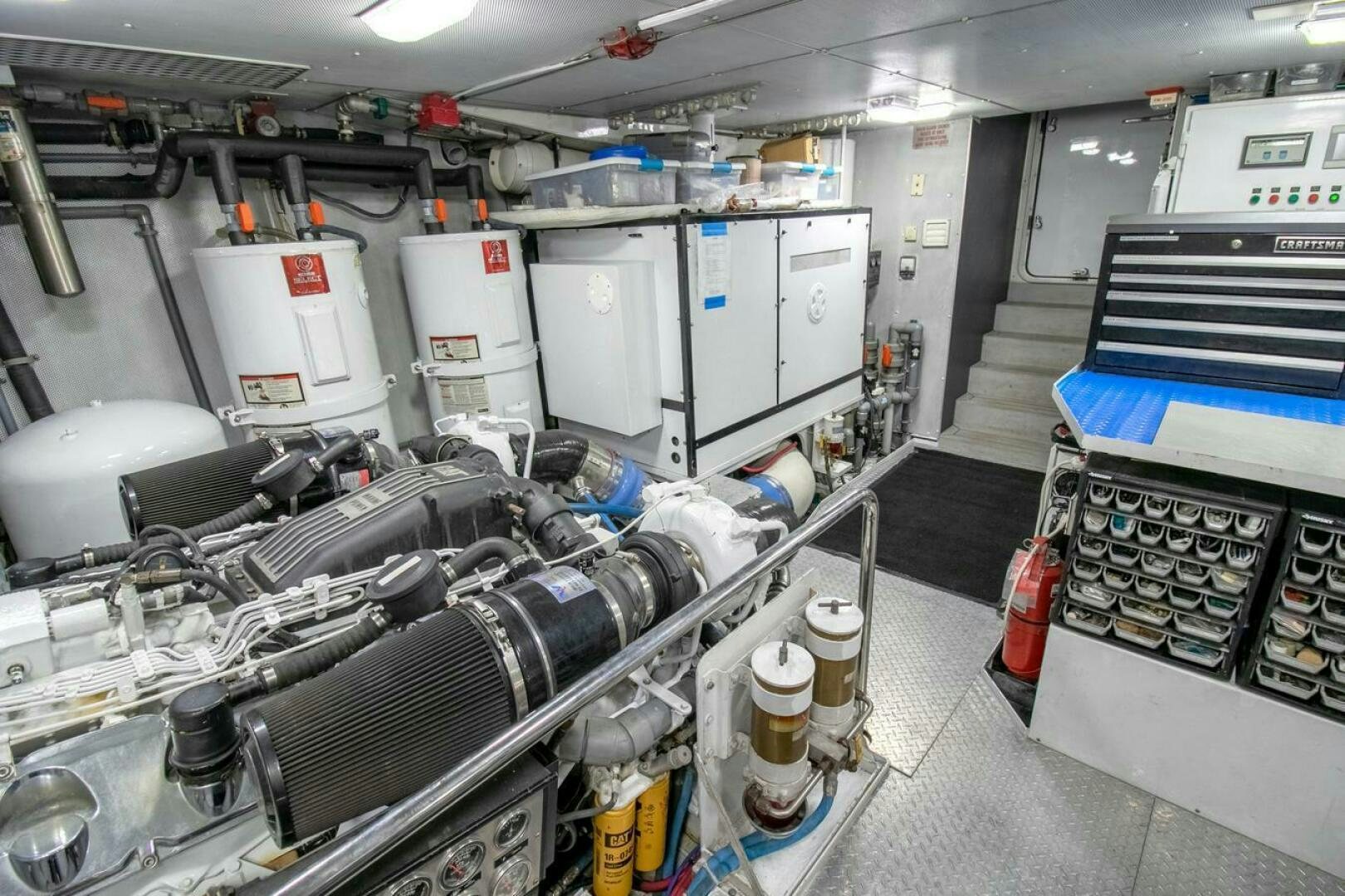 a room with machines and equipment aboard CHAIRMAN  Yacht for Sale