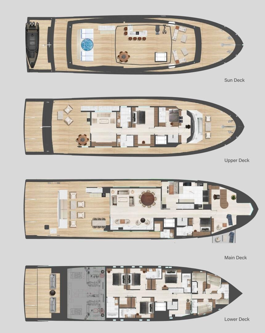 diagram, engineering drawing aboard DIONYSOS 35 Yacht for Sale
