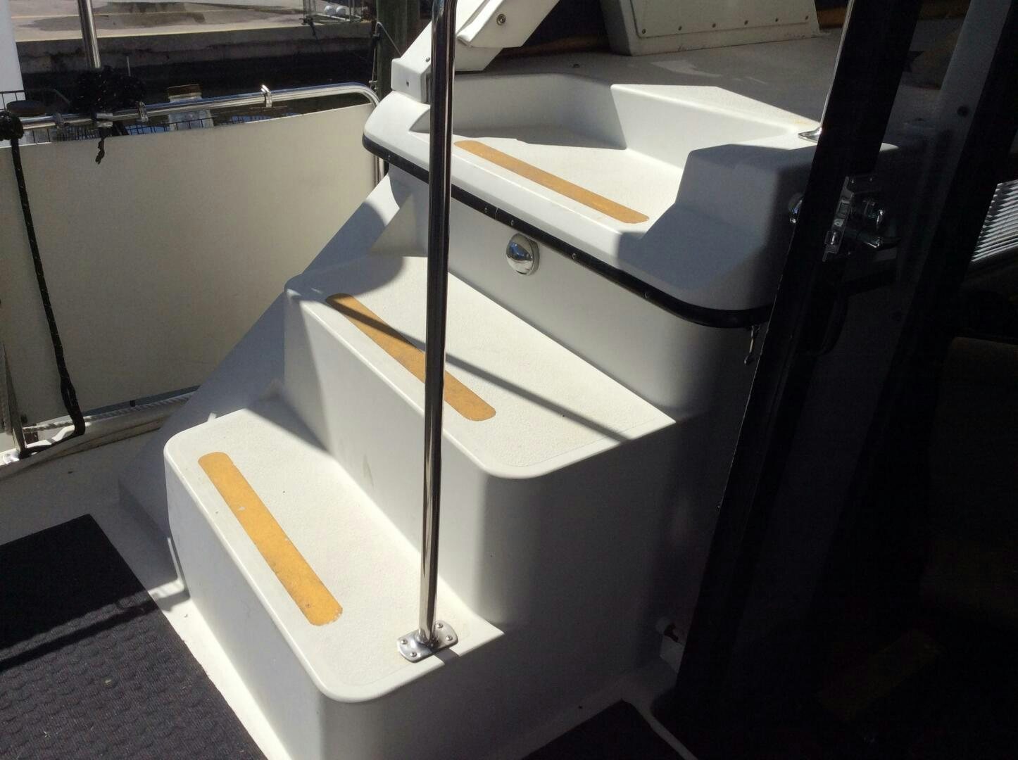 a boat with a wooden paddle aboard TREES HOUSE Yacht for Sale