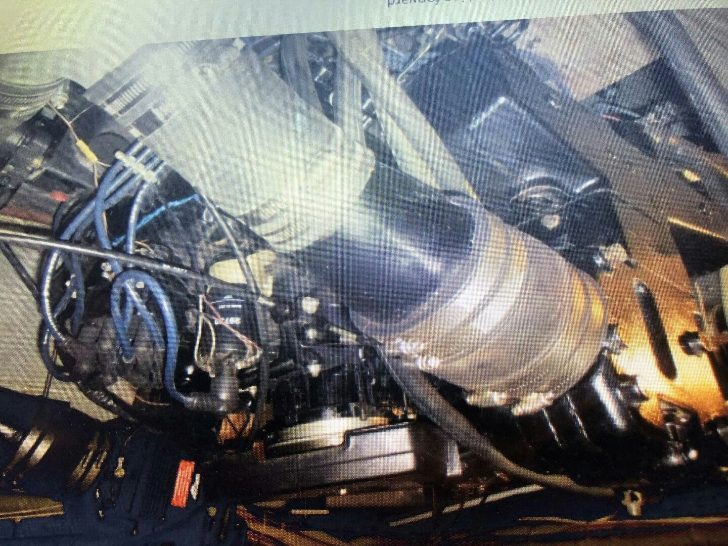 a close-up of a car engine aboard TREES HOUSE Yacht for Sale