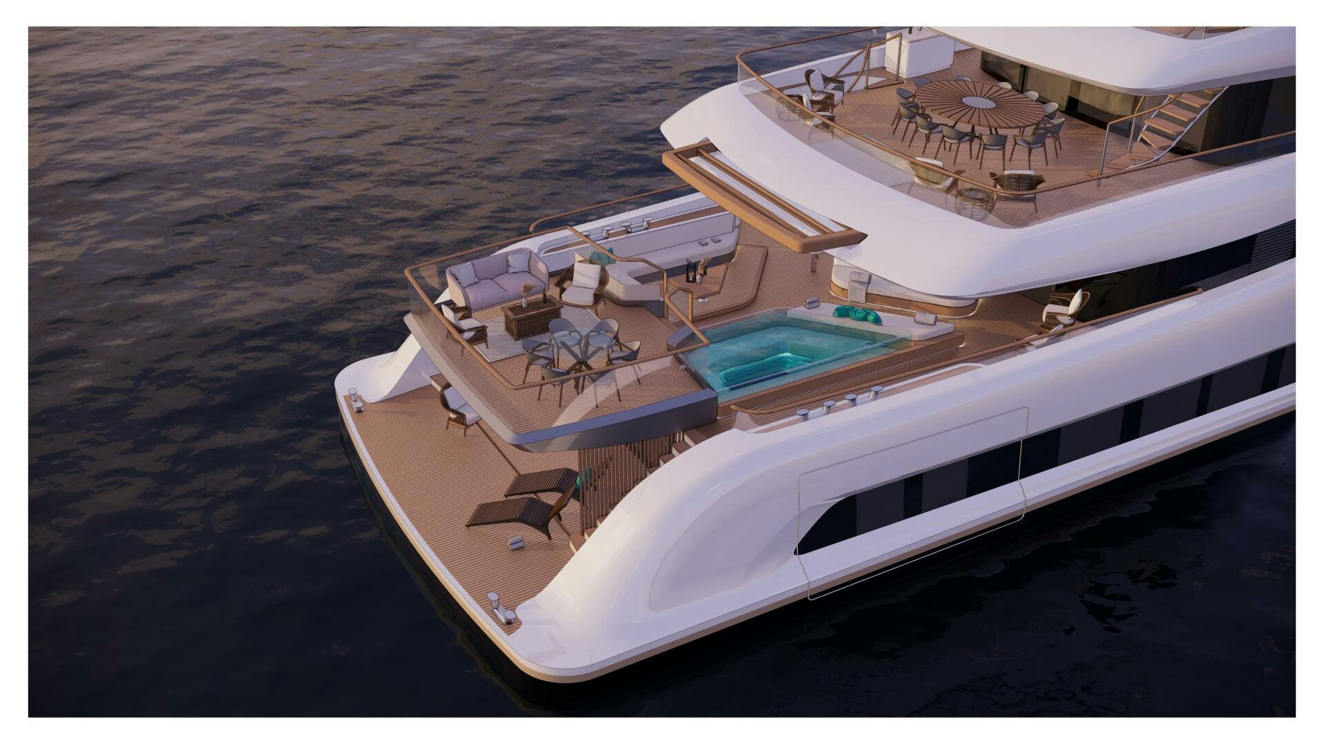 a boat on the water aboard PERENNIAL Yacht for Sale