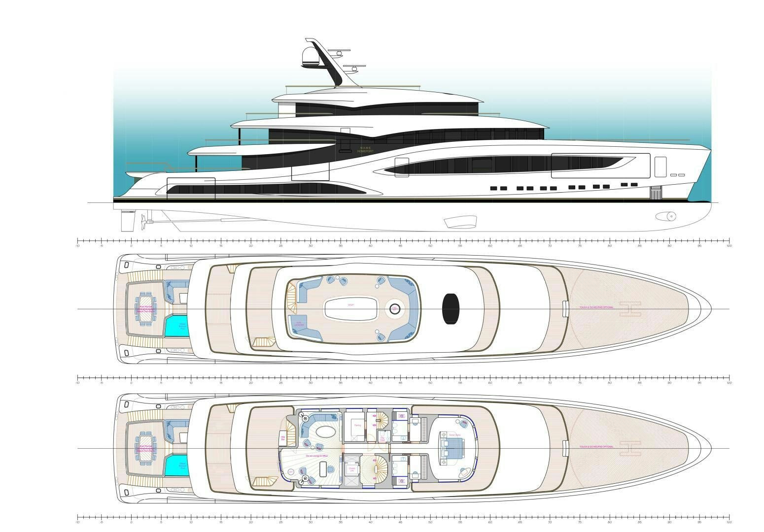 diagram aboard PERENNIAL Yacht for Sale