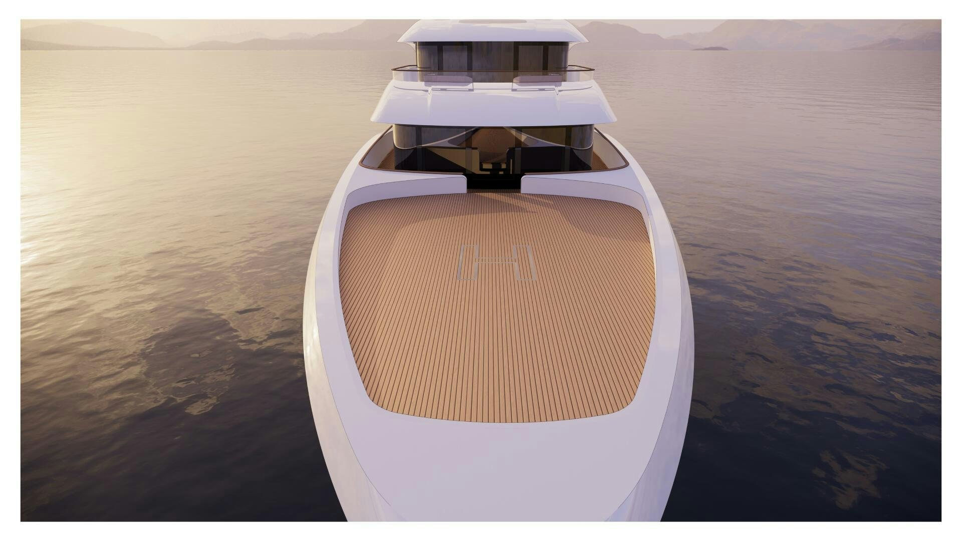 a space ship in the water aboard PERENNIAL Yacht for Sale