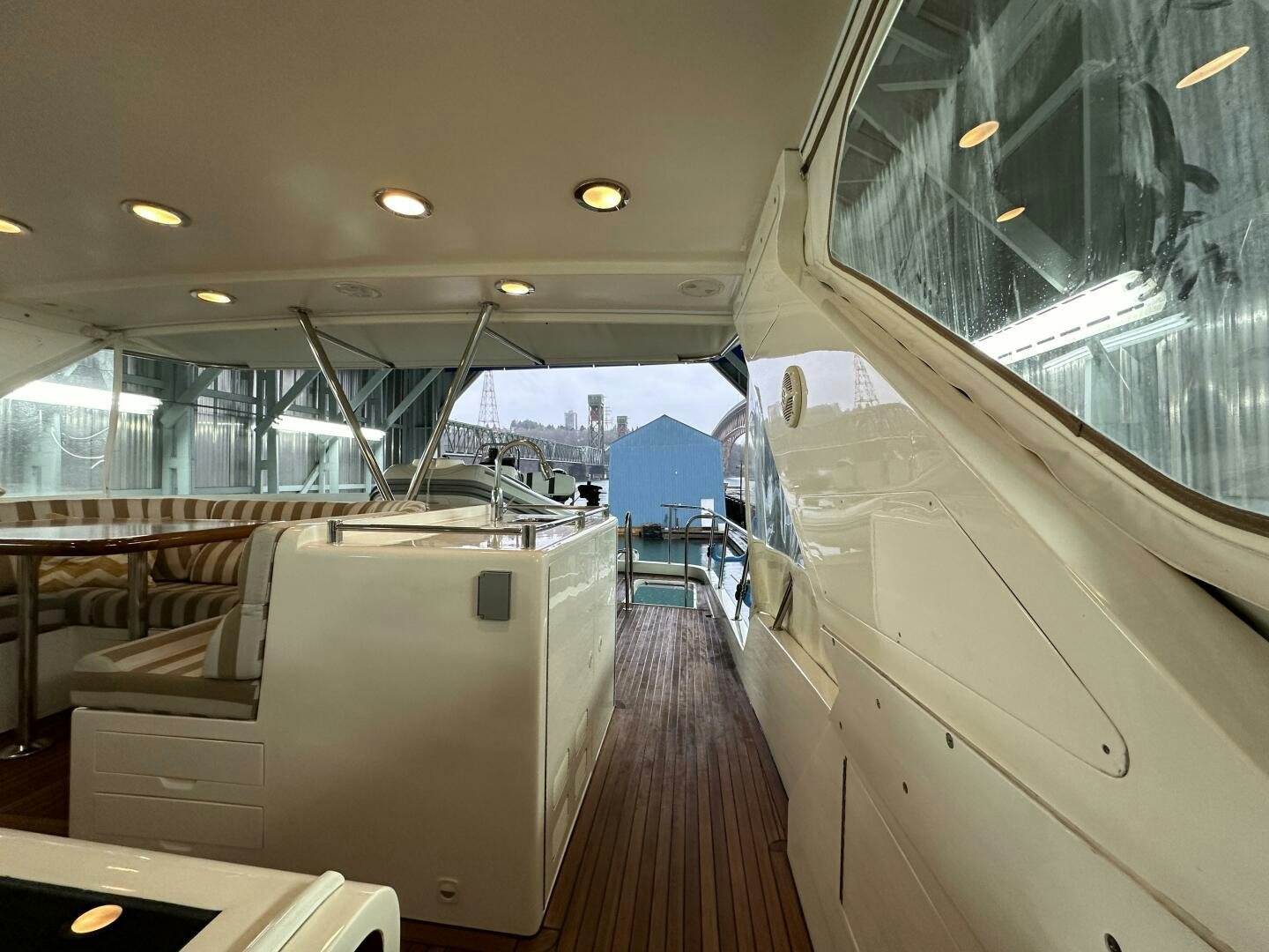 inside view of a building aboard ALL ABORDEAUX Yacht for Sale