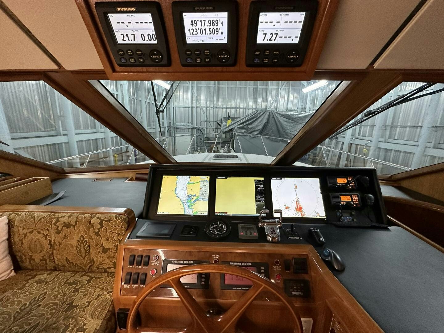 inside of a vehicle aboard ALL ABORDEAUX Yacht for Sale