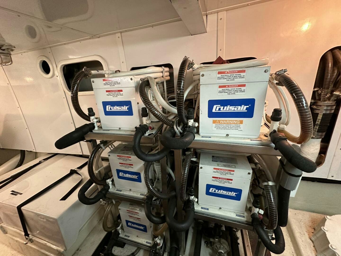 a machine with wires and a box aboard ALL ABORDEAUX Yacht for Sale