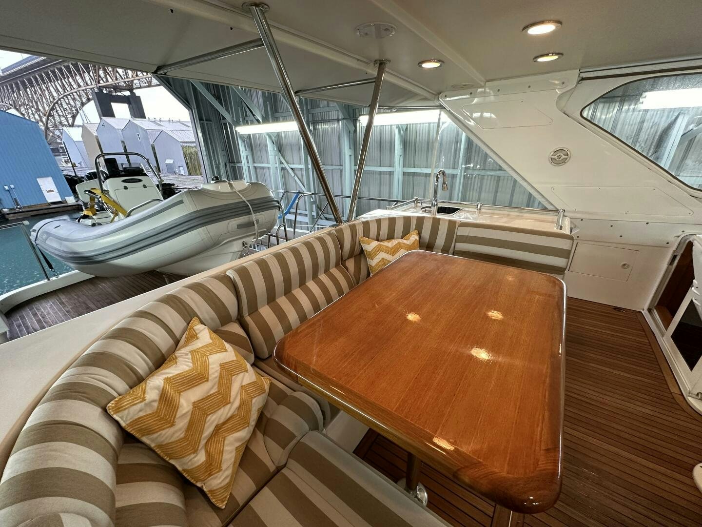 inside of a boat aboard ALL ABORDEAUX Yacht for Sale