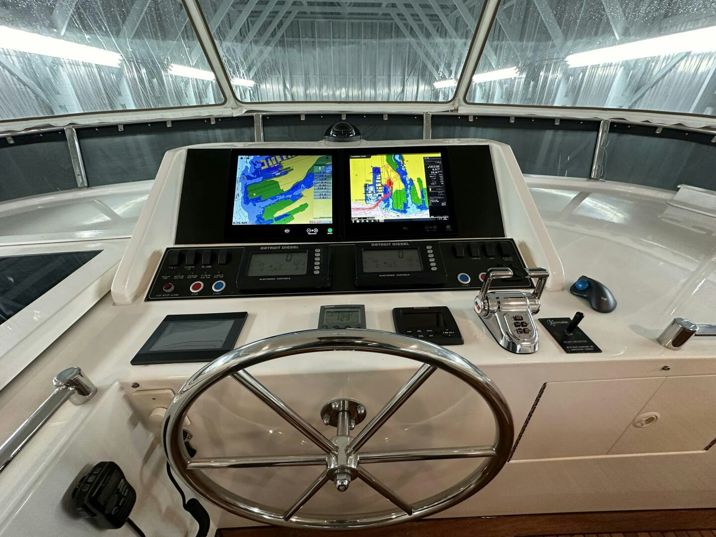 a large white machine with a screen aboard ALL ABORDEAUX Yacht for Sale