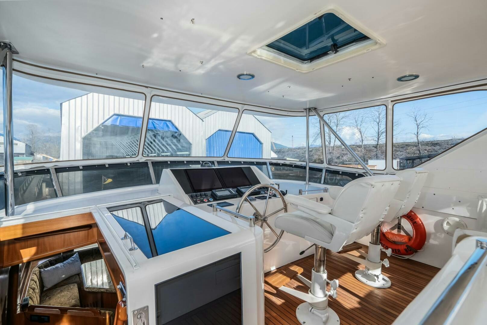 inside view of an airplane aboard ALL ABORDEAUX Yacht for Sale