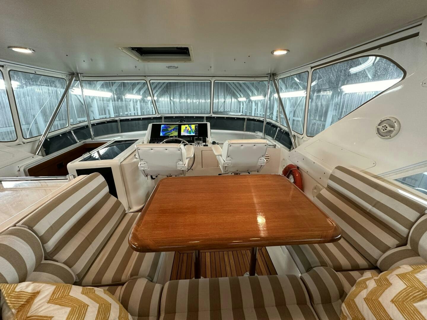 inside of a boat aboard ALL ABORDEAUX Yacht for Sale