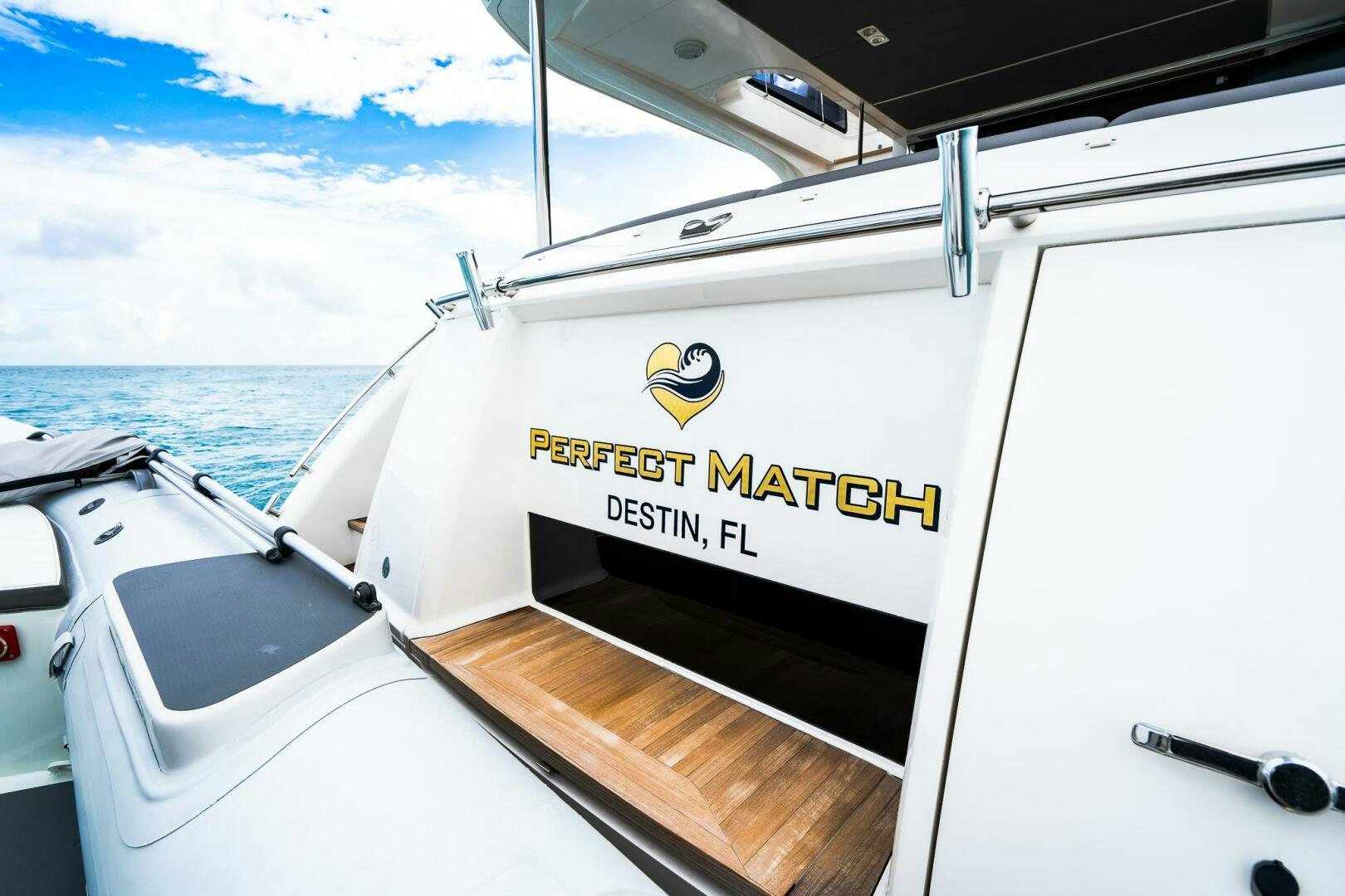 graphical user interface, website aboard PERFECT MATCH Yacht for Sale