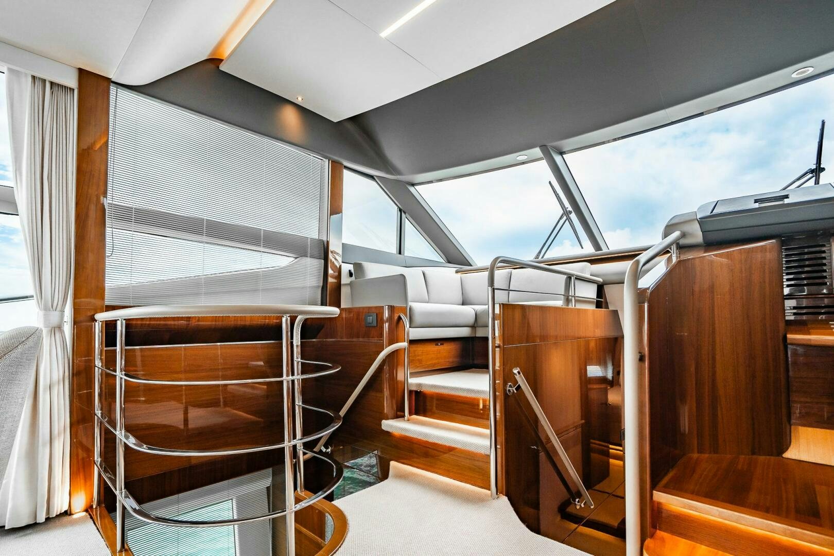 inside of a vehicle aboard PERFECT MATCH Yacht for Sale