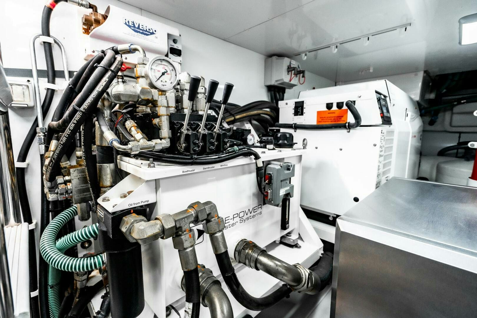 a machine with wires aboard PERFECT MATCH Yacht for Sale