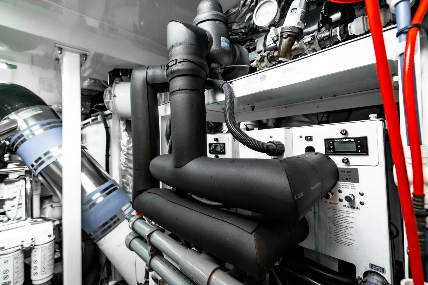 a machine with wires aboard PERFECT MATCH Yacht for Sale