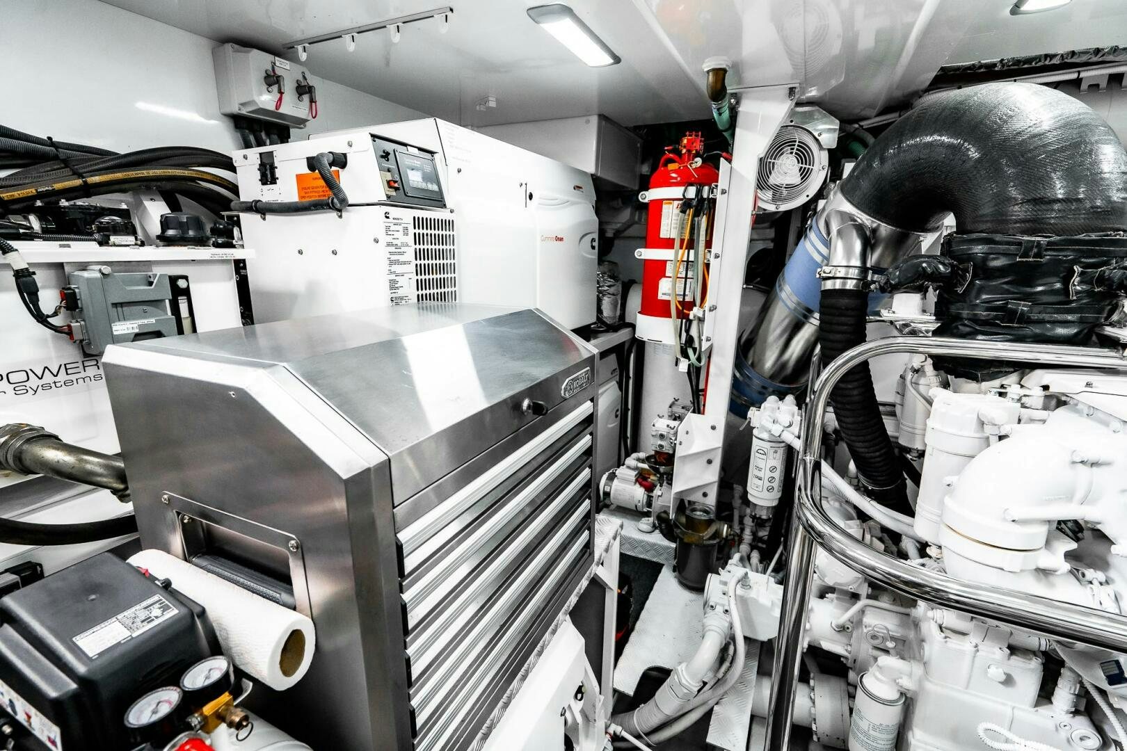 a close-up of a machine aboard PERFECT MATCH Yacht for Sale