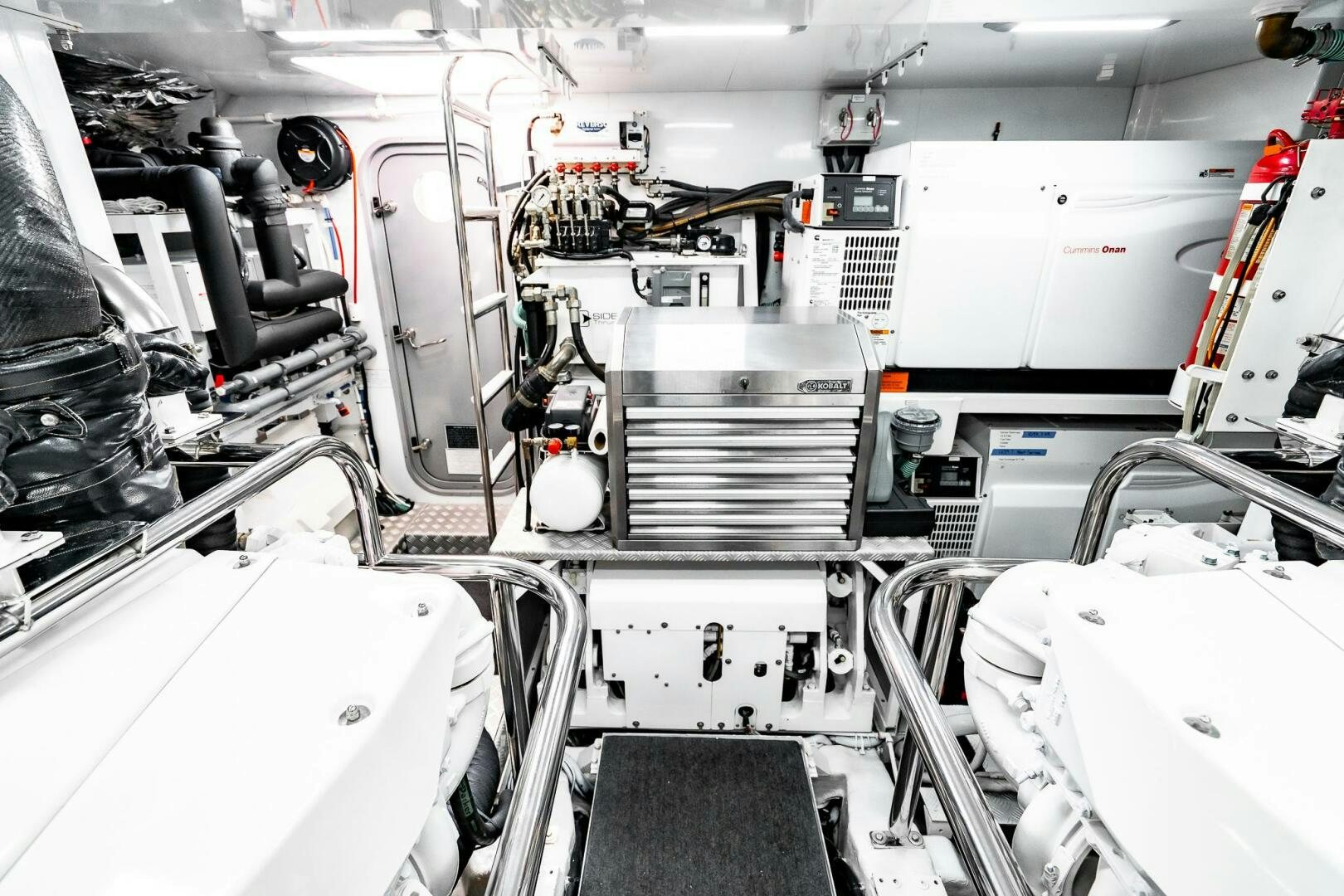 a room with machinery aboard PERFECT MATCH Yacht for Sale