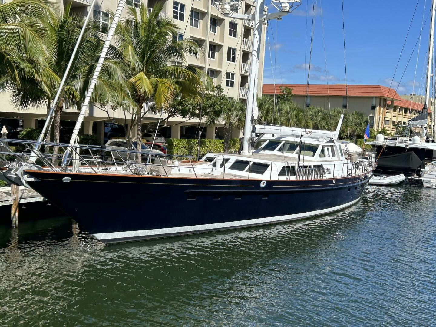 a boat in the water aboard TOTO Yacht for Sale