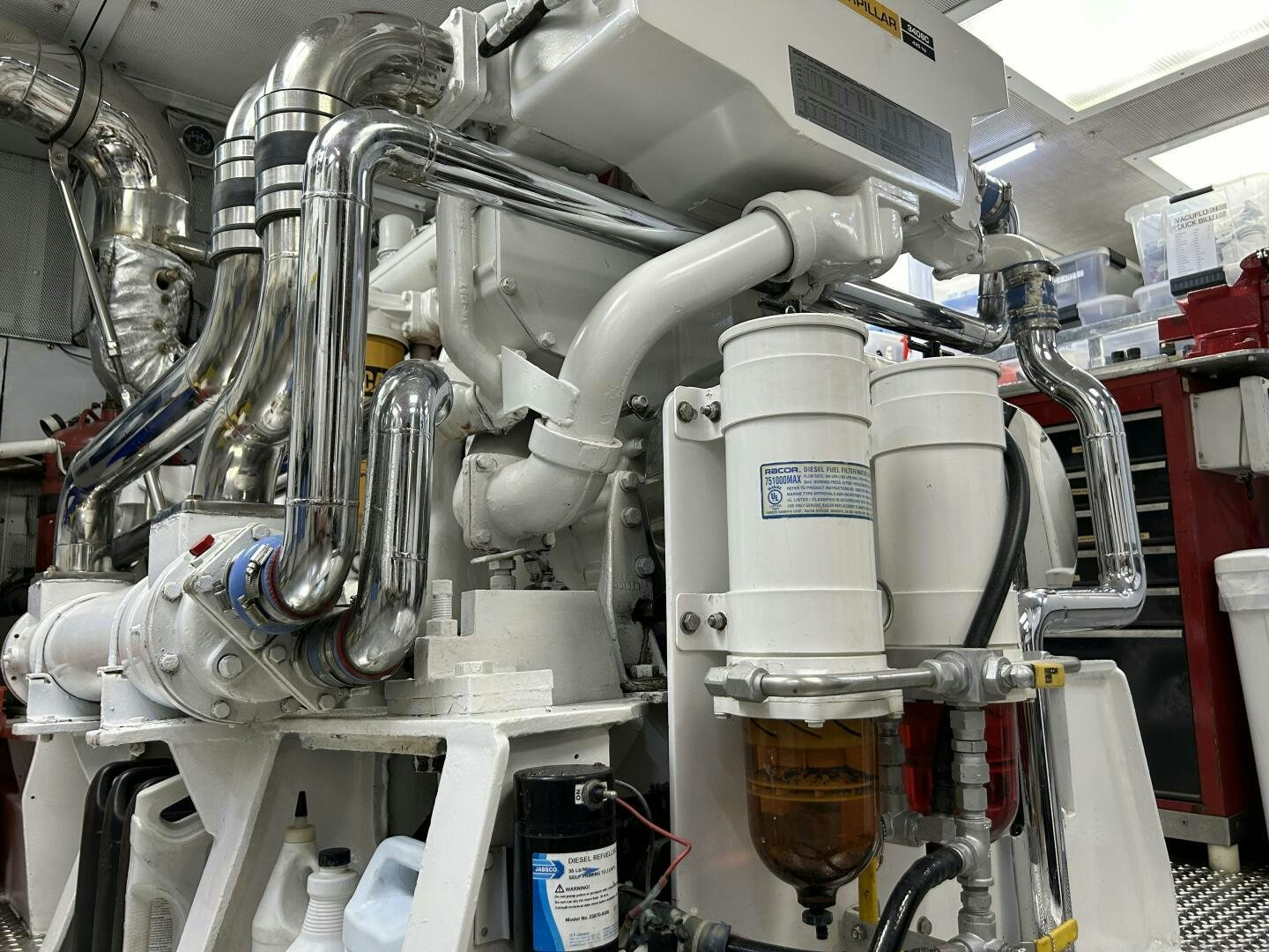 a close-up of a machine aboard TOTO Yacht for Sale