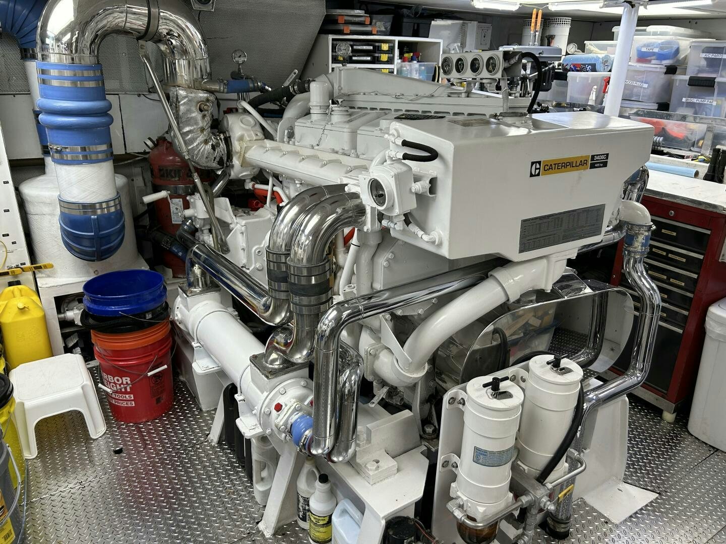 a machine with a large white object aboard TOTO Yacht for Sale